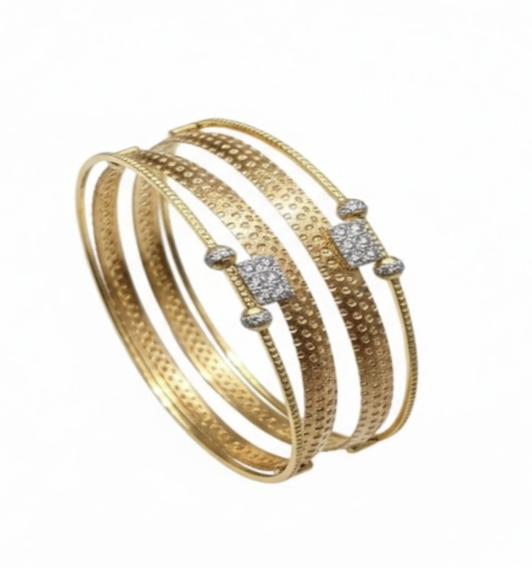 22K Gold Designer Bangle for Women | Twinkle Trails