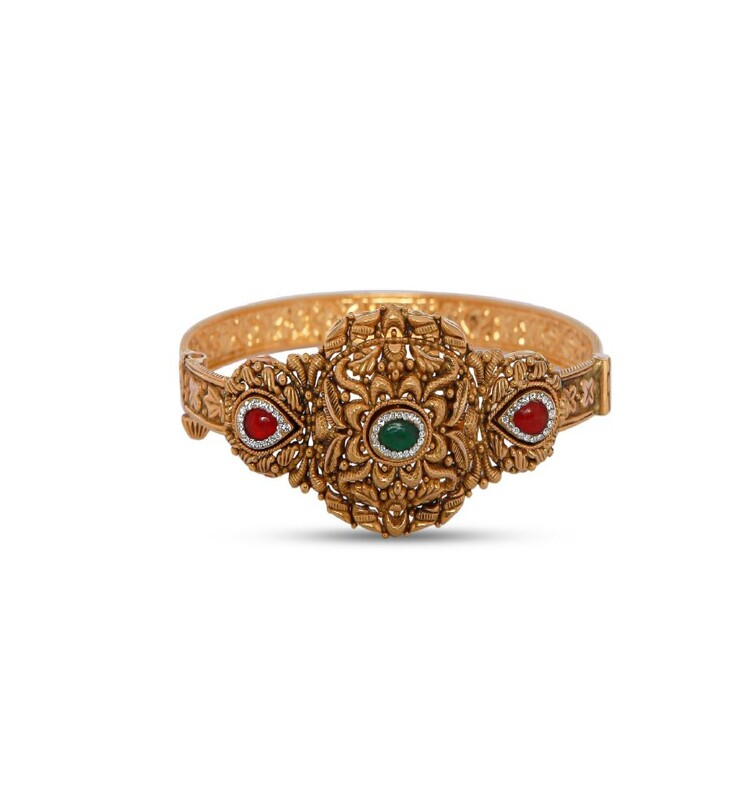 22K Gold Antique Filigree Designer Bracelet