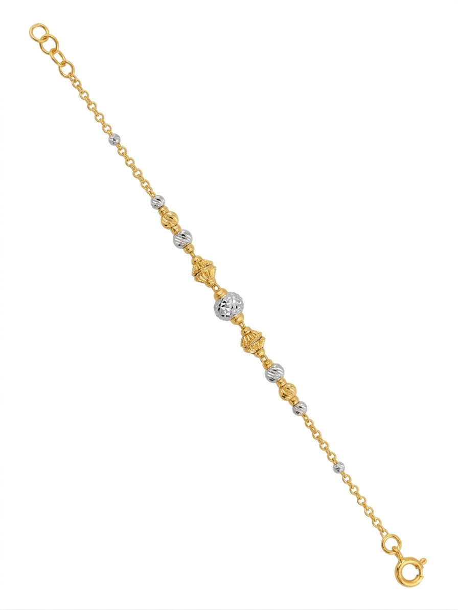 Circle Link Minimal 22K Gold Bracelet