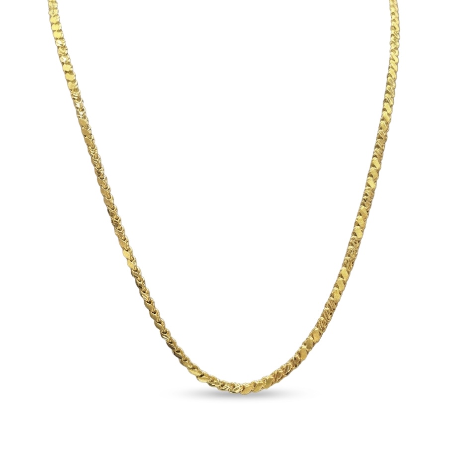 Golden Bead Glow 22K Gold Chain Necklace