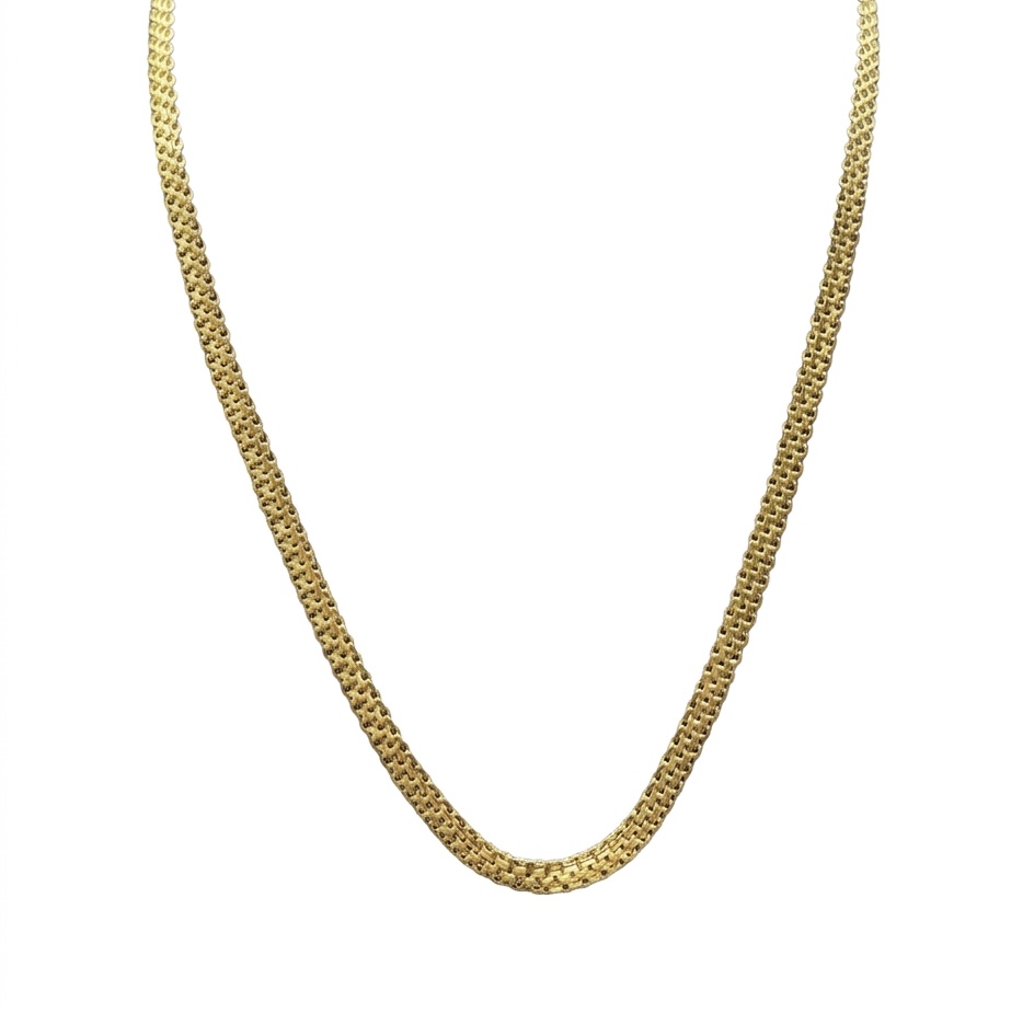 Elite Franco Link 22K Gold Men’s Chain Necklace