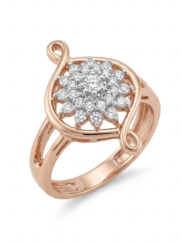 Infinity Loop Diamond Statement Ring