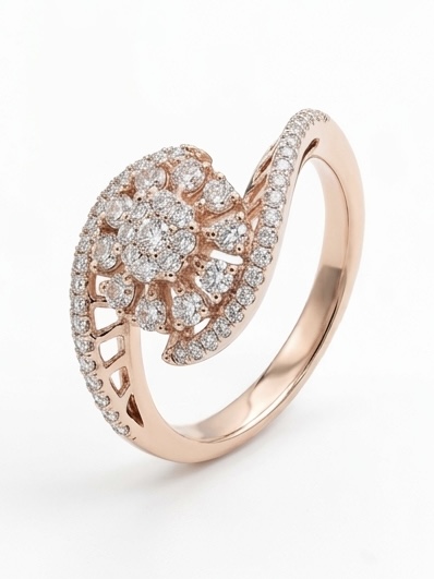Classic Diamond Halo Solitaire Ring