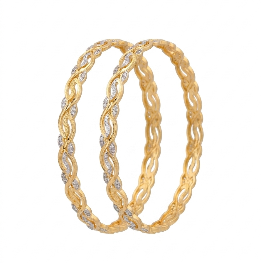 Temple Inspired Designer Gold Bangles