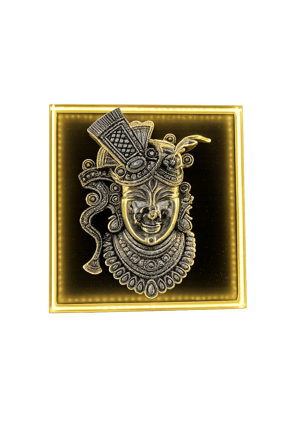 Pure Silver Shrinathji Divine LED Wall Decor