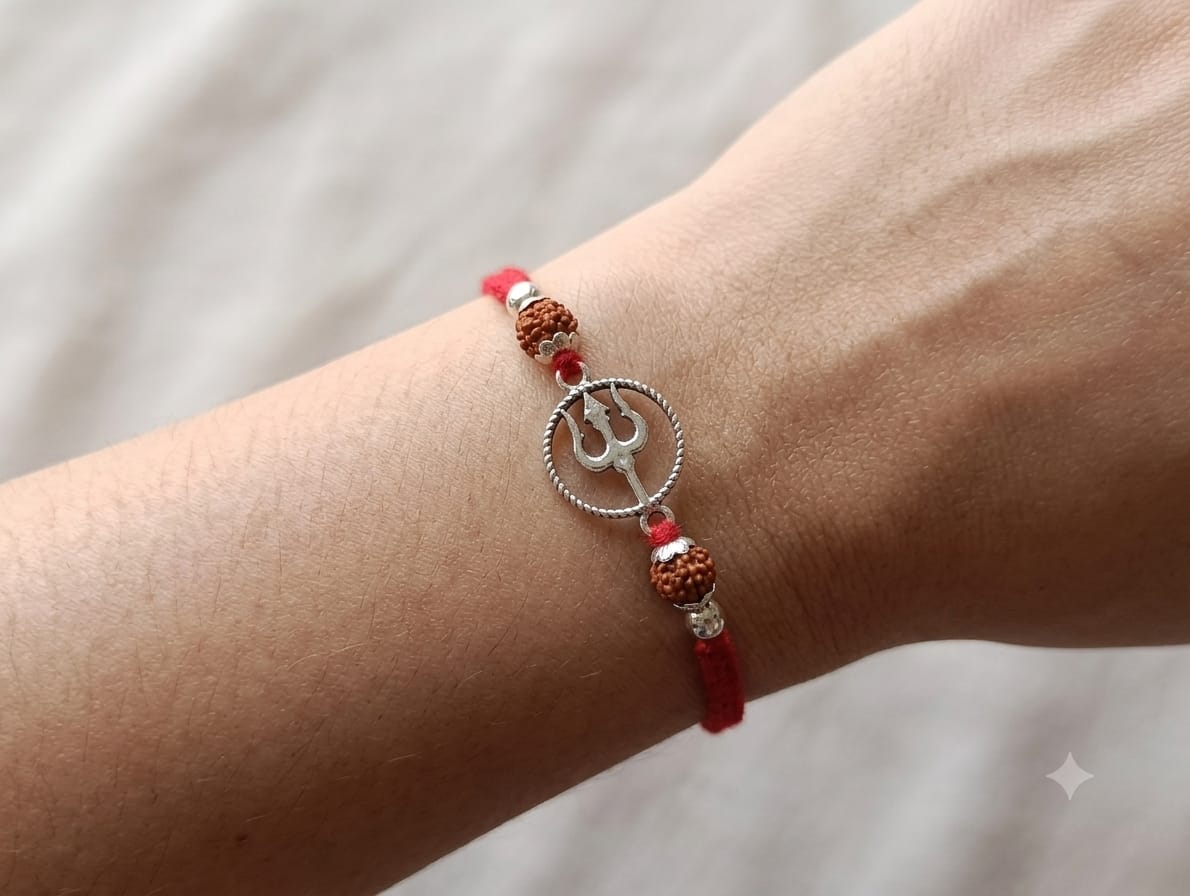 Eternal Love Silver Rakhi