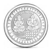 PPJ 999 Purity 5gm Laxmi Ganesh Silver Coin