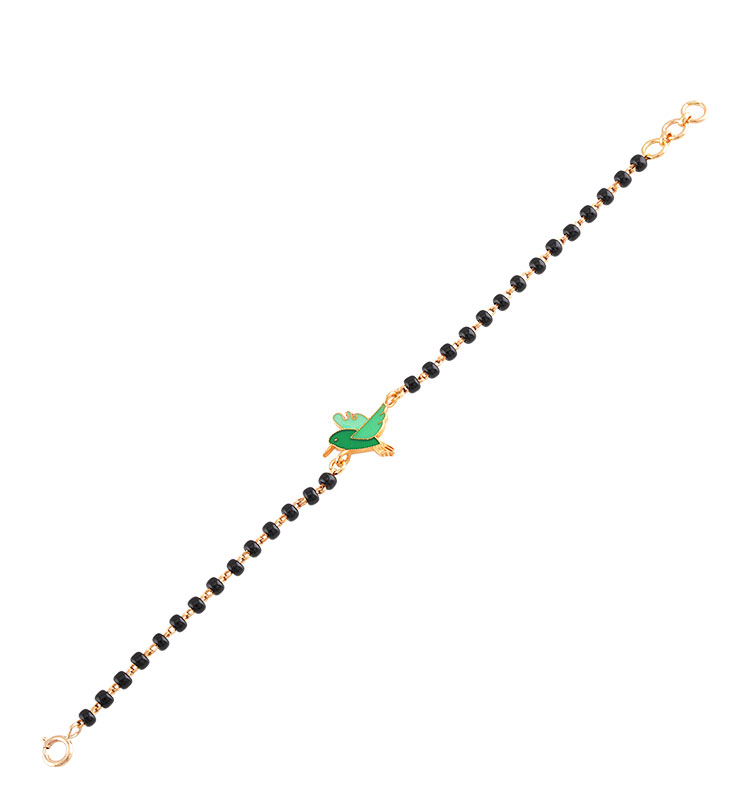 Delicate Green Enamel Bracelet