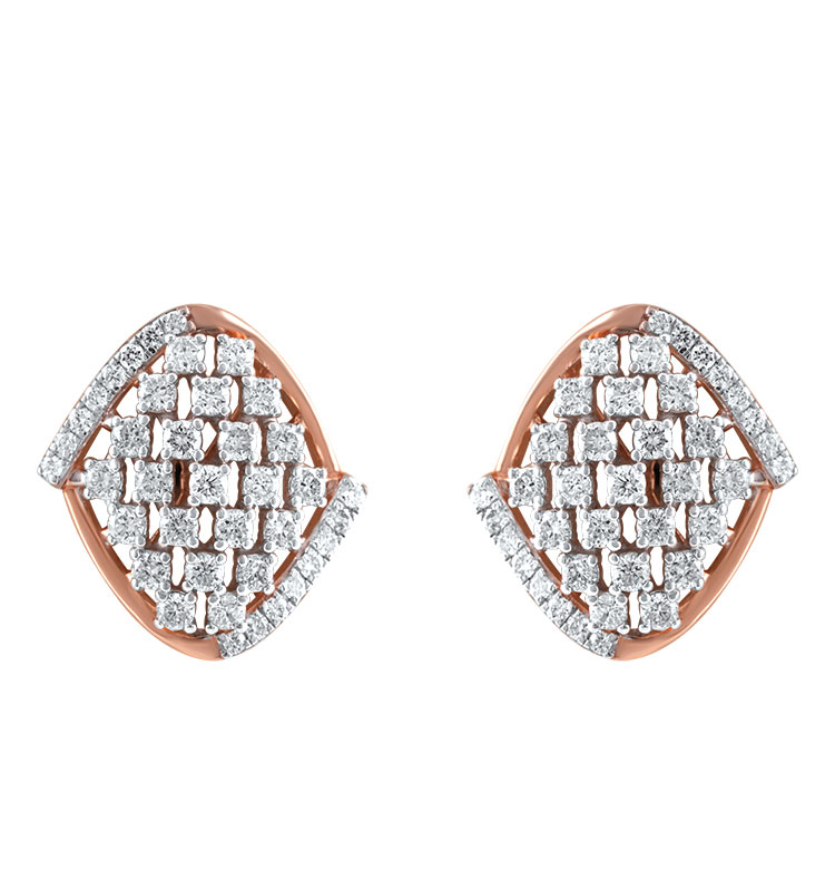 Radiant Crest Stud Earrings