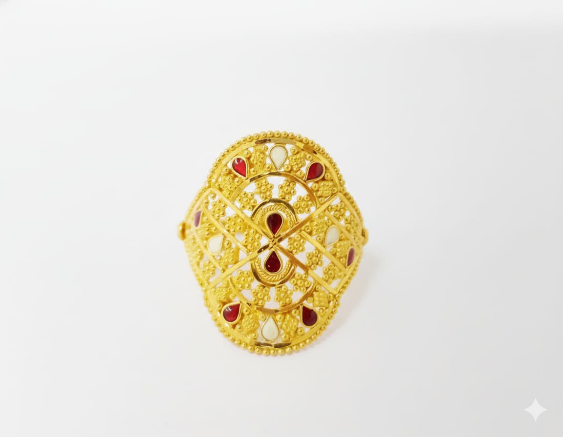 Rajputana Petal Ring