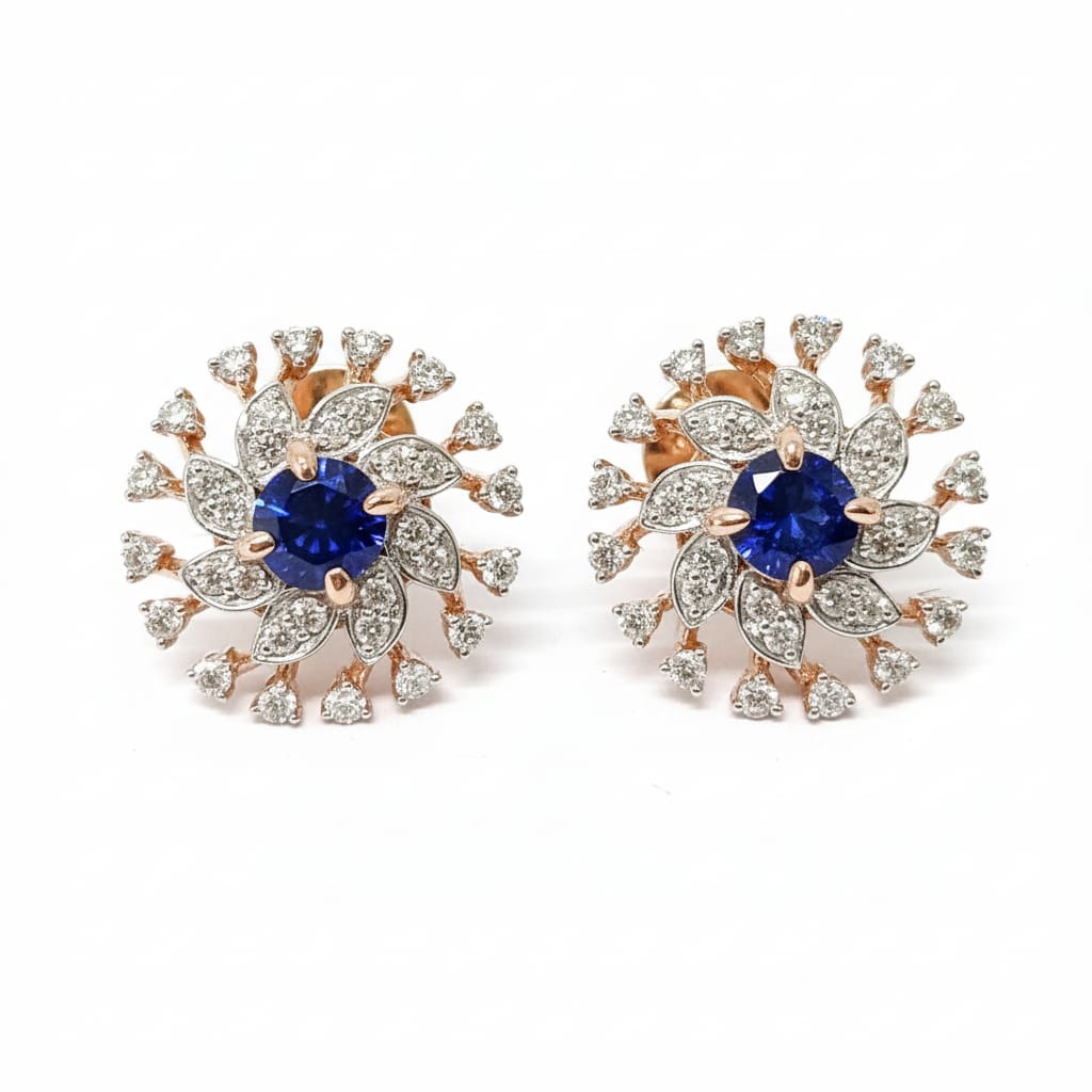 Celestial Blue Halo Earrings