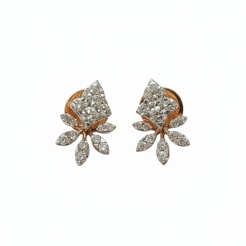Floral DewLeaf Studs