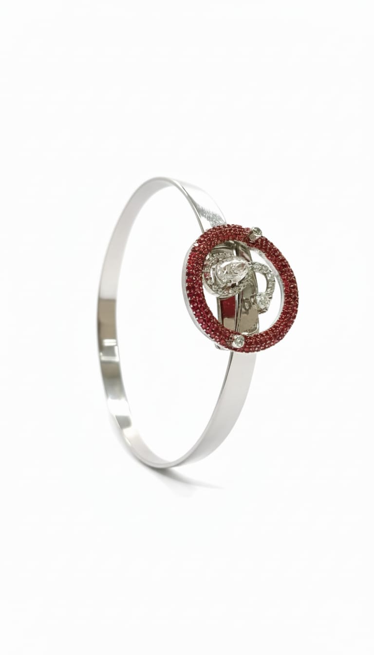 Red Enigma Circle Bracelet