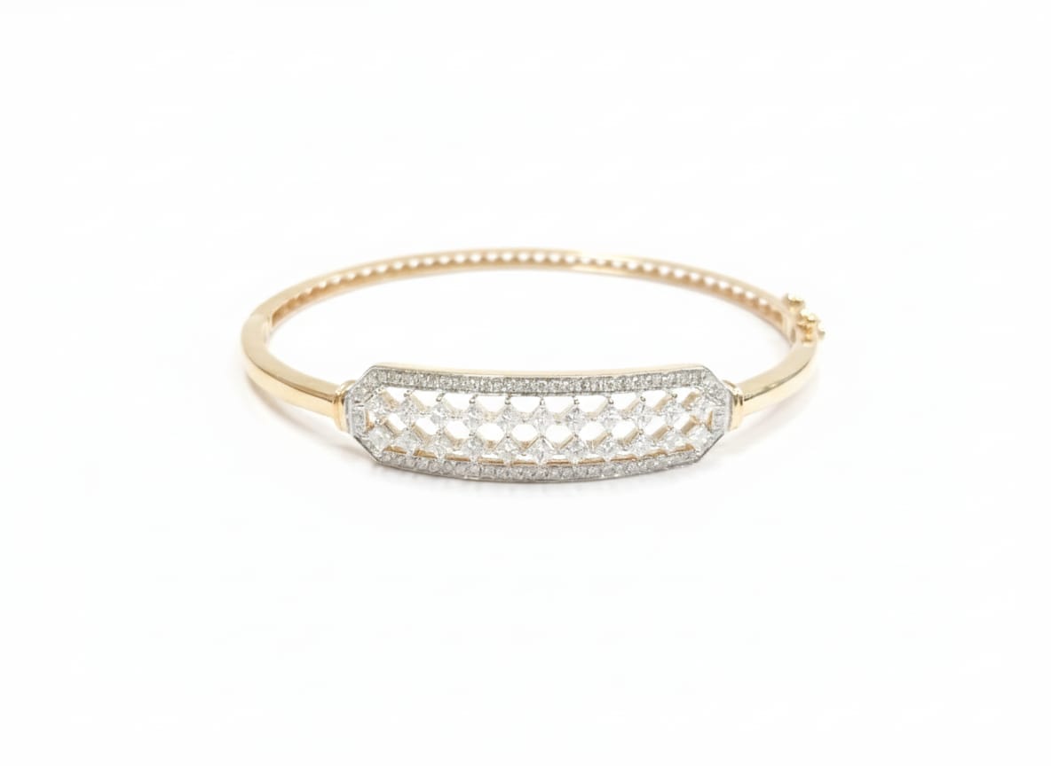 Gleaming Grid Bracelet