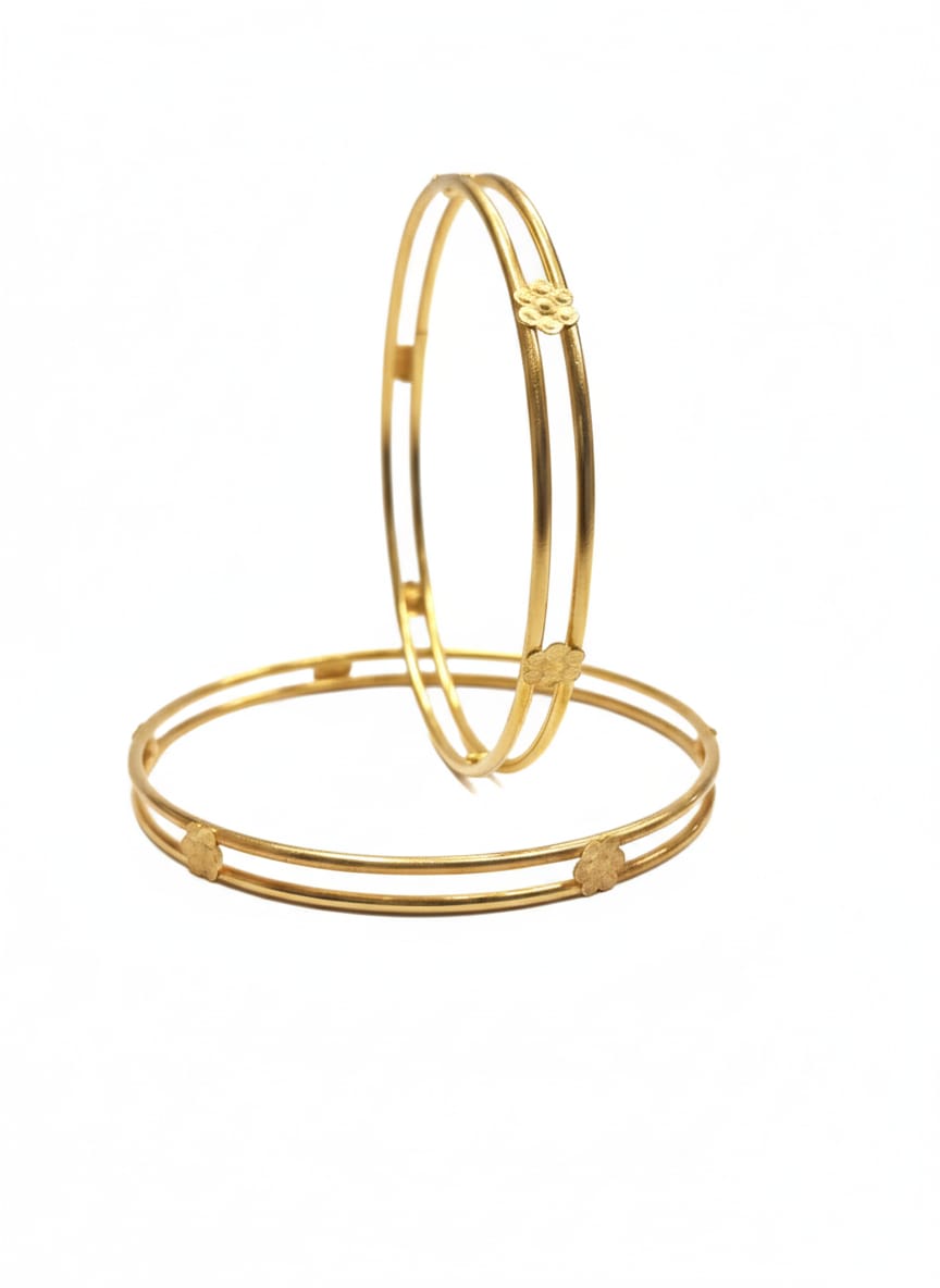 Twin-Line Harmony Bangle