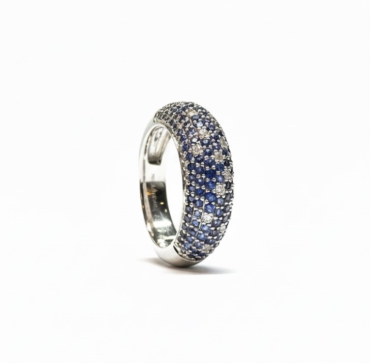 Stellar Night Pave Ring