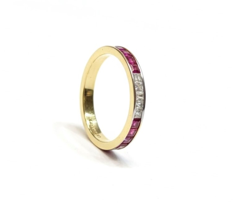 Pink Aura Gold Ring