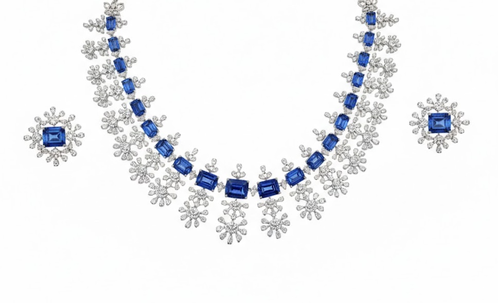 Velora Blue Glow Necklace