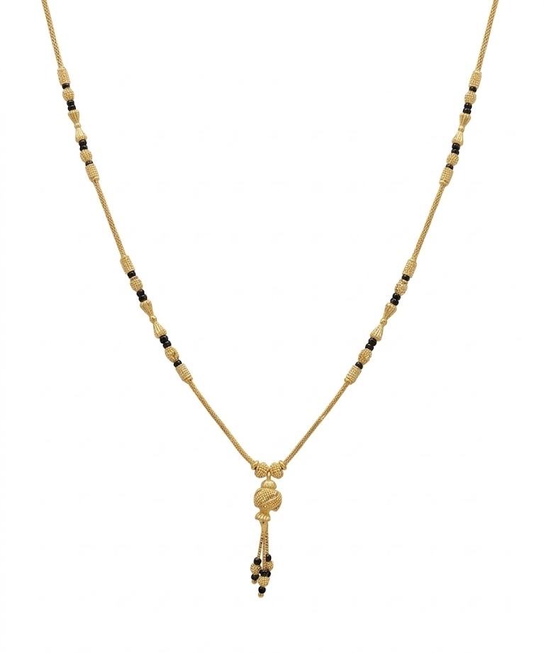 Classic Gold Latkan 22K Mangalsutra Necklace