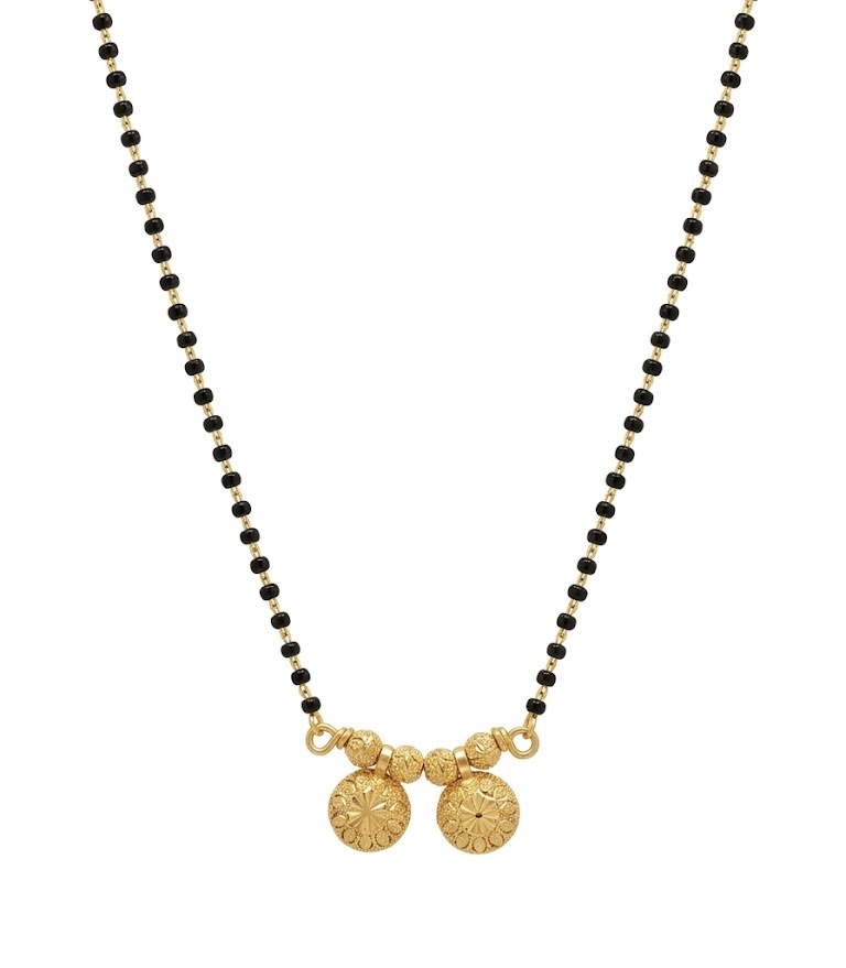 Swarna Jodi Coin Charm 22K Gold Mangalsutra