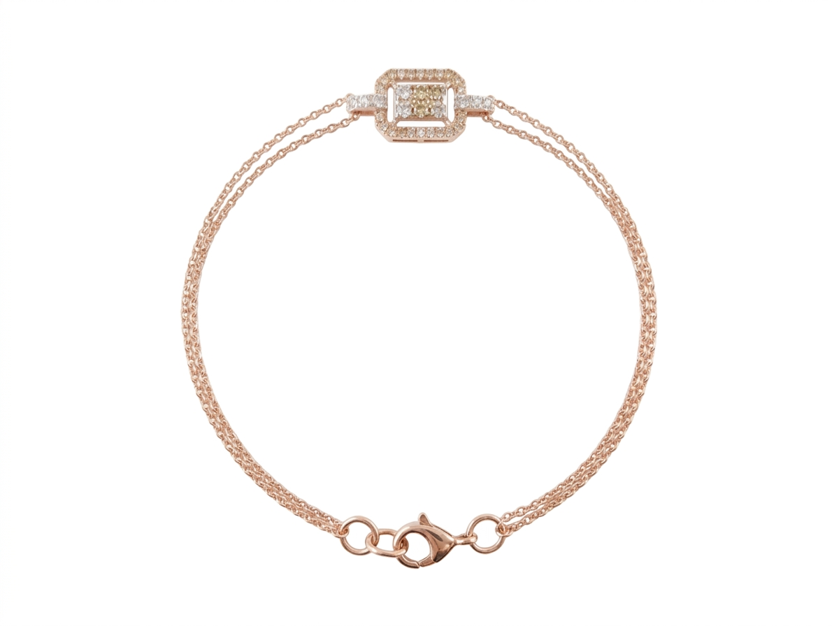 Classic Solitaire Diamond Chain Bracelet