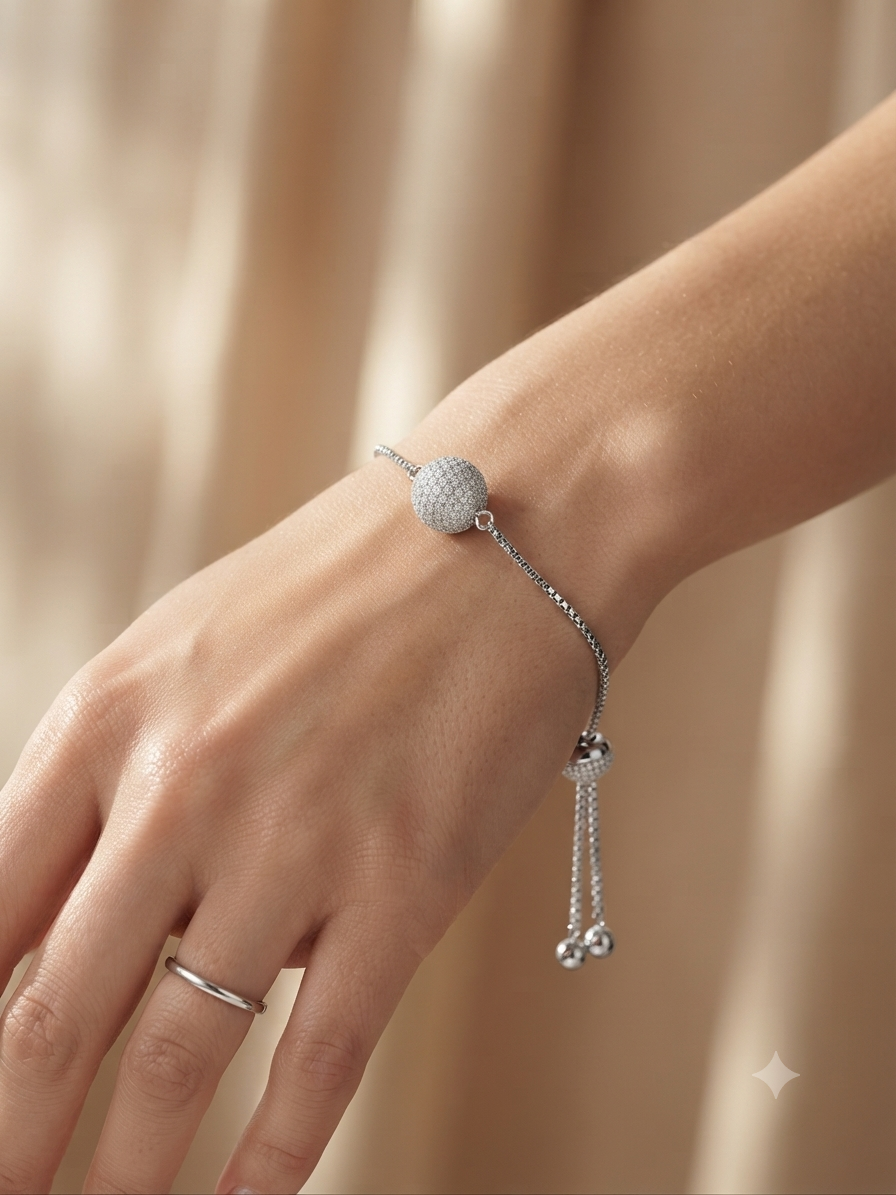 Diamond Disc Bracelet/Rakhi